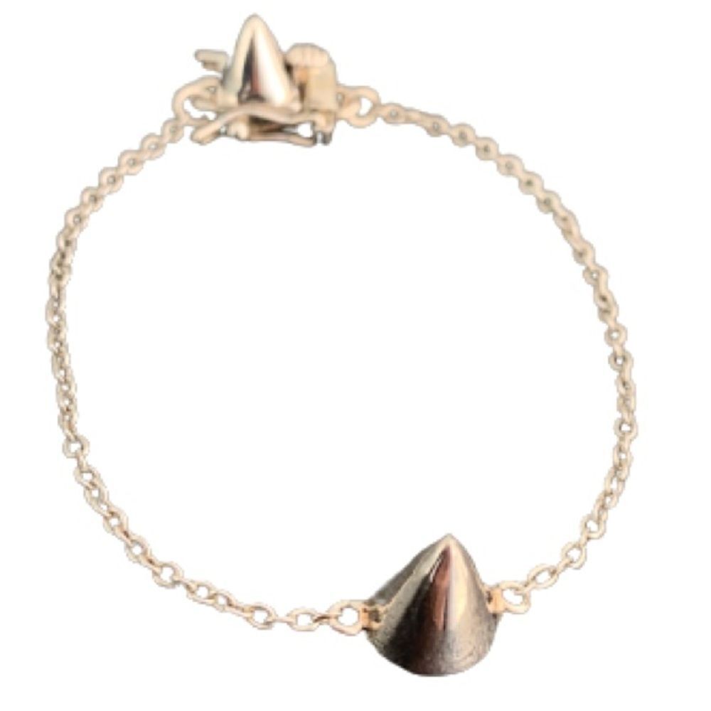 Eddie Borgo Silver Spike Bracelet – Sculptural Cone Design – Signed